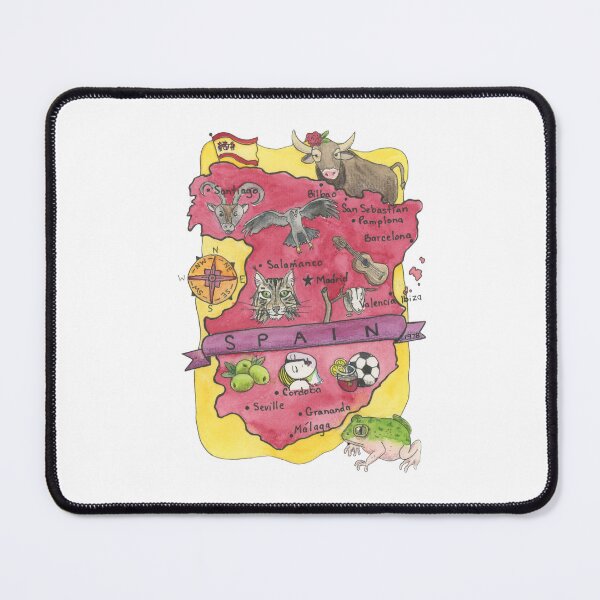 Item preview, Map of Spain - Country Map designed and sold by Platinumfrog.