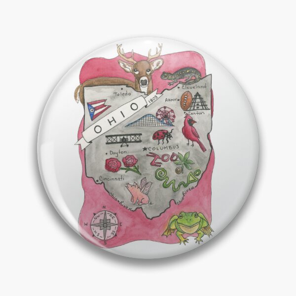 Item preview, Map of Ohio - State Map designed and sold by Platinumfrog.