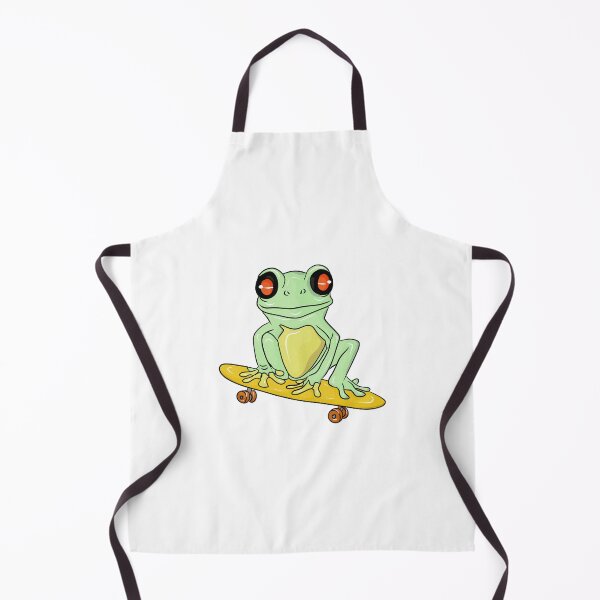 Item preview, Green frog sitting on a skateboard designed and sold by Joncasmiart.