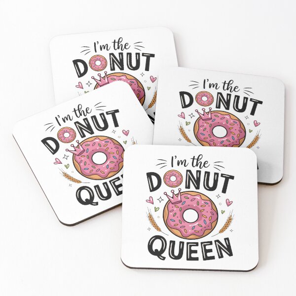 Item preview, Donut Queen - Cute Pink Frosted Doughnut with Crown designed and sold by Snifferius.