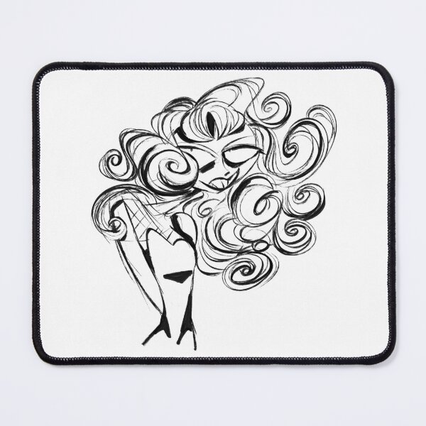 Item preview, Pretty Girl (Black and White) designed and sold by CDs Cartoons.