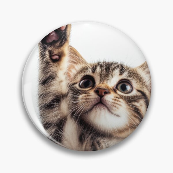 Item preview, Cute kitten waving its paw high designed and sold by anytka.