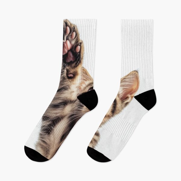 Item preview, Cute kitten waving its paw high designed and sold by anytka.