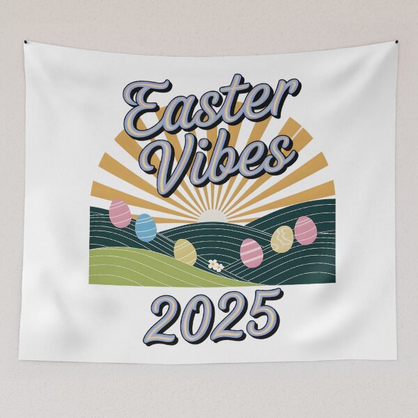 Item preview, Easter Vibes 2025 Retro Sunrise Design – Celebrate Spring in Style designed and sold by AnnDesignStudio.