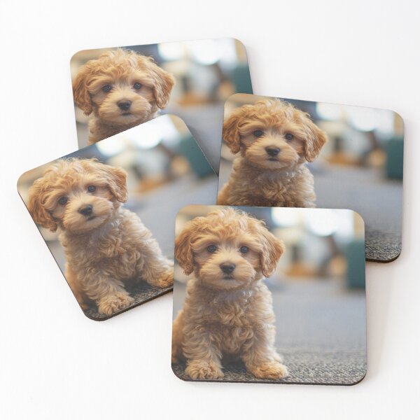 Item preview, Cute puppy exploring indoor space designed and sold by anytka.