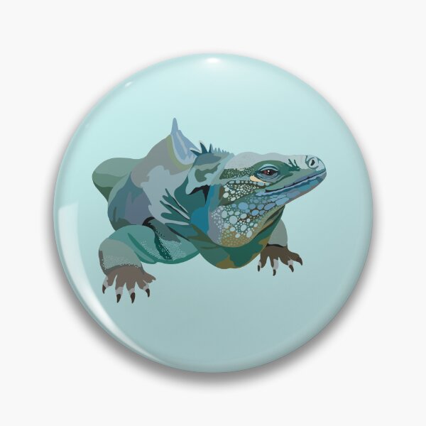 Item preview, B is for Blue Iguana,Blue Iguana – Rare Endangered Reptile from Grand Cayman designed and sold by PrettylittlepastelUk.