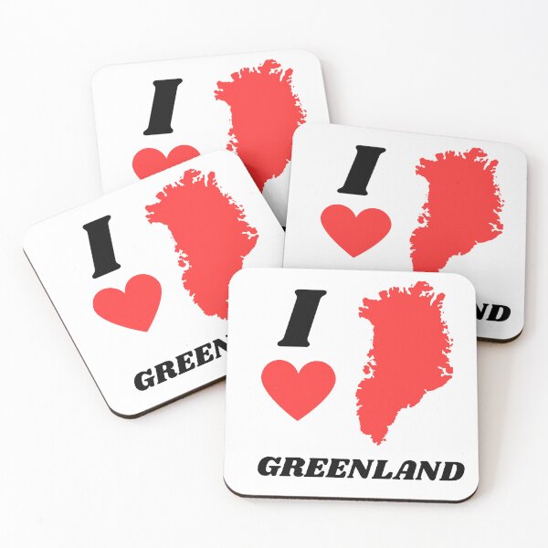 Item preview, I love Greenland ,  simple graphic illustration and art  designed and sold by MOTAS Graphics .