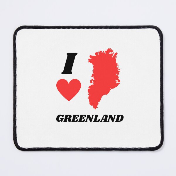 Item preview, I love Greenland , simple graphic illustration and art designed and sold by MOTAS FASHION .