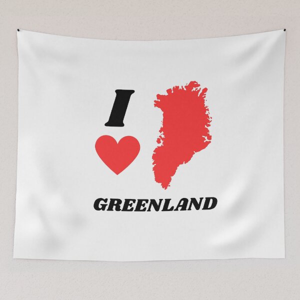 Item preview, I love Greenland ,  simple graphic illustration and art  designed and sold by MOTAS FASHION .