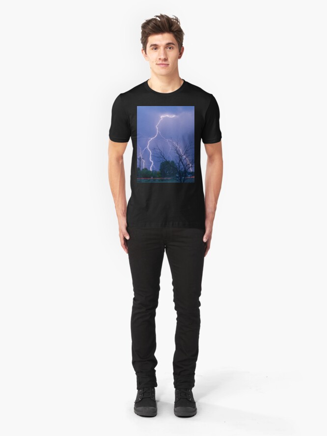 Alternate view of Lightning 06.05.09 Slim Fit T-Shirt