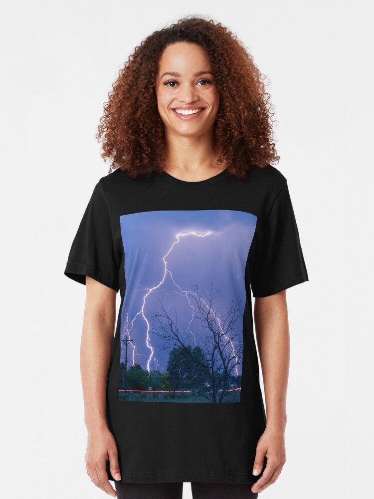 Alternate view of Lightning 06.05.09 Slim Fit T-Shirt