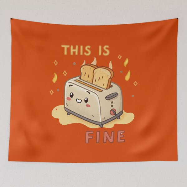Item preview, Happy Toaster on Fire designed and sold by SignumShop.