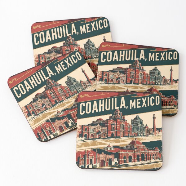 Item preview, Coahuila Mexico Magic Town Vintage Travel Tourism  designed and sold by TravelersGems.