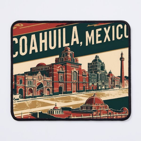 Item preview, Coahuila Mexico Magic Town Vintage Travel Tourism designed and sold by TravelersGems.