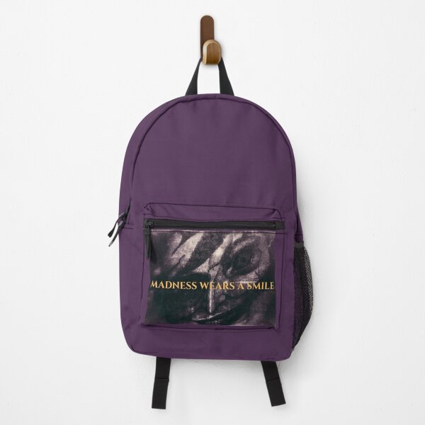 Item preview, Madness Wears a Smile – Dark Purple Grinning Face Abstract Art designed and sold by Anomaly Effect.