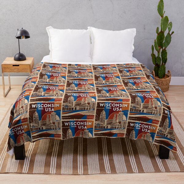 Item preview, Wisconsin 1950s USA Vintage Retro Tourism  designed and sold by TravelersGems.
