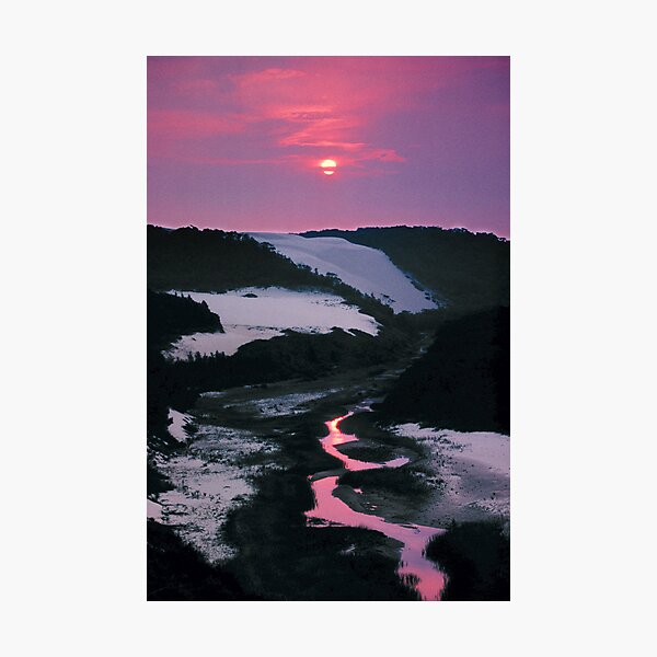 Sand dunes, Thurra River, Croajingalong NP, East Gippsland, Victoria, Australia. Photographic Print