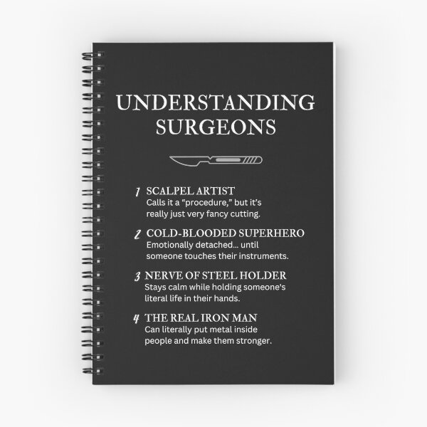 Item preview, Understanding Surgeons – Funny Medical Definitions - Black designed and sold by PsyFlow35.