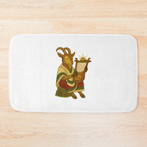Item preview, Andean Goat Harpist – Embroidered Mountain Music Patch designed and sold by #Adulting Central.