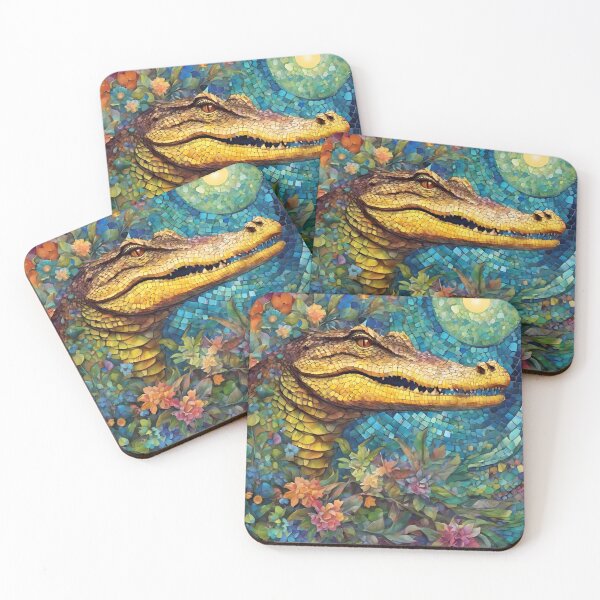 Item preview, Mosaic Crocodile Head designed and sold by purplesensation.