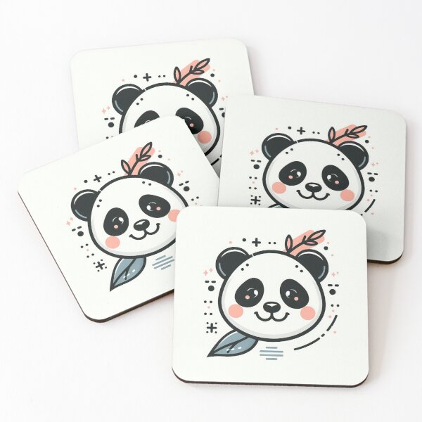 Item preview, Mini panda bear/ panda bear/ little panda/ cute panda face/ panda logo designed and sold by SylviaVal.