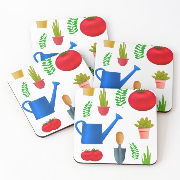 Item preview, Planting Gardening Tools and Plants Design Pattern designed and sold by Maya Draws Magic.