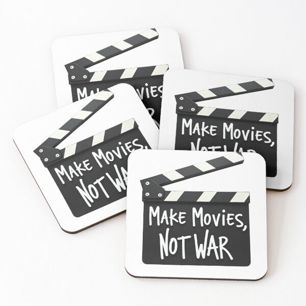 Item preview, Make Movies, Not War designed and sold by Tee Tales.