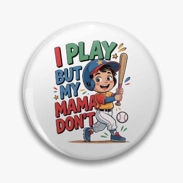 Item preview, I Play But My Mama Don't: Fun Youth Baseball Design For Little Athletes designed and sold by elynne9.