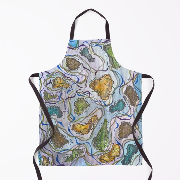 Item preview, Abstract Island Map. Colorful Topographic Pattern. Artistic Art Print. Stickers, gifts idea. designed and sold by IrinaBaranova.