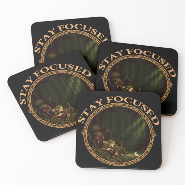 Item preview, Stay Focused Absurd, Funny Motivational Fantasy Archer & Rabbit designed and sold by Parrot-Tees.