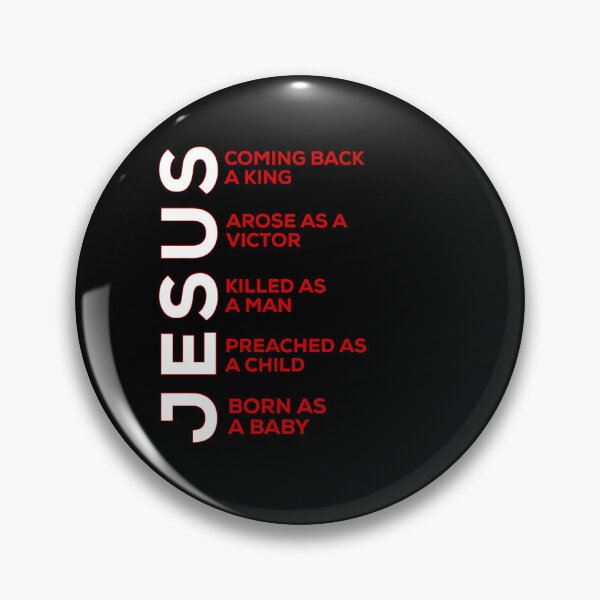 Item preview, JESUS : Born as a baby, Preached as a child, Killed as  Man, Arose as a Victor, Coming back a King designed and sold by FOBISPLACE.