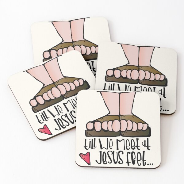 Item preview, Till We Meet at Jesus Feet - Jesus Sandals designed and sold by binspired2shop.