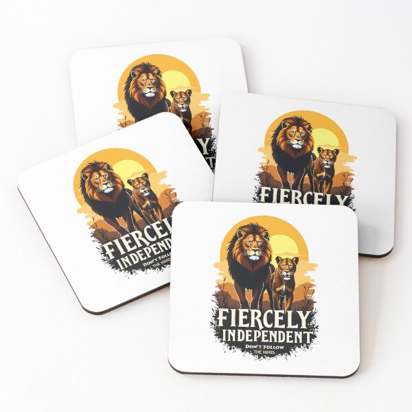 Item preview, Fiercely Independent Lion Lioness Strength Don't Follow Herd designed and sold by PEC-Studio.