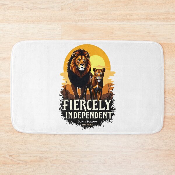 Item preview, Fiercely Independent Lion Lioness Strength Don't Follow Herd designed and sold by PEC-Studio.