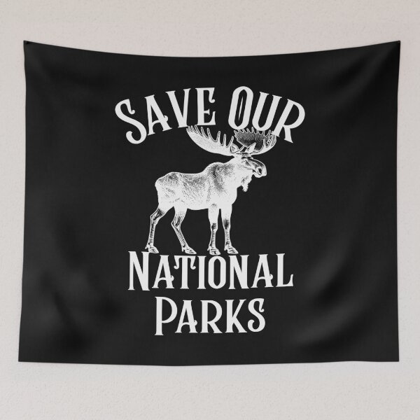 Item preview, Save Our National Parks Moose Icon Design designed and sold by EarthArtDesigns.