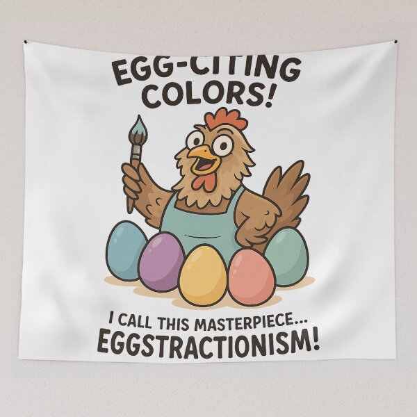 Item preview, easter egger chicken with eggs designed and sold by Fantasy-Vibes.