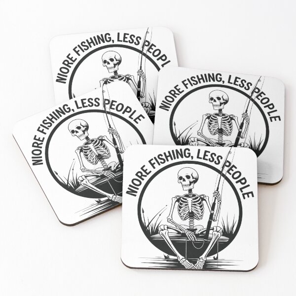 Item preview, Skelton Fishing T Shirt, Humorous Skeleton Tee, Funny Outdoor Shirt designed and sold by fenrirwulf68.