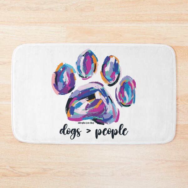 Item preview, Dogs are better than People, paint paw print © GraphicLoveShop designed and sold by Graphic Love Shop.