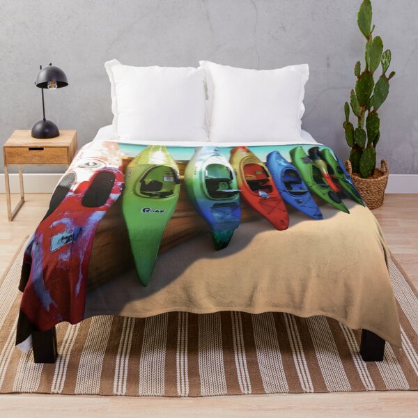Item preview, Vivid Canoes Resting by the Shore designed and sold by NatsVision.