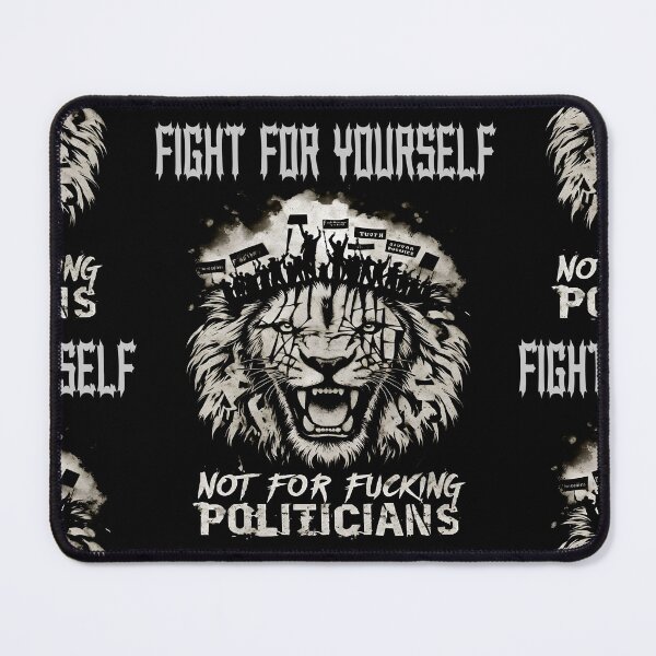 Item preview, The Silent Roar: Fight for Yourself, Not for Fucking Politicians – Empowering Protest Art designed and sold by al21ex.