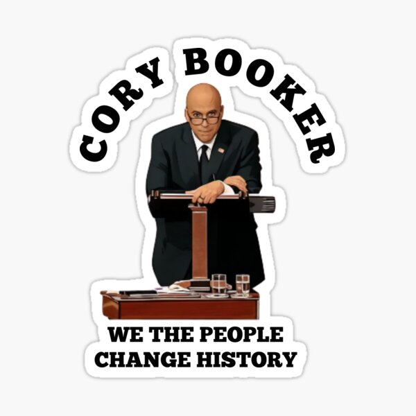 Vista previa del artículo con la obra «Cita del discurso de maratón de Cory Booker: Nosotros, el pueblo», diseñado y vendido por gillys.