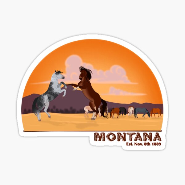Aperçu de l'œuvre Mustangs du Montana créée et vendue par venusvalkyrie.