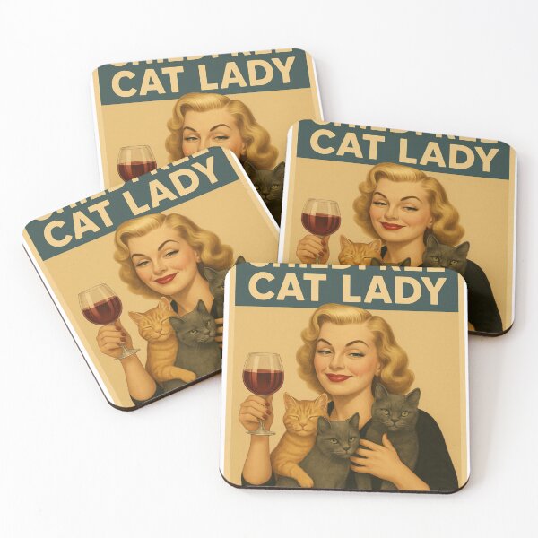 Item preview, Childfree cat lady designed and sold by Inadesignstore.