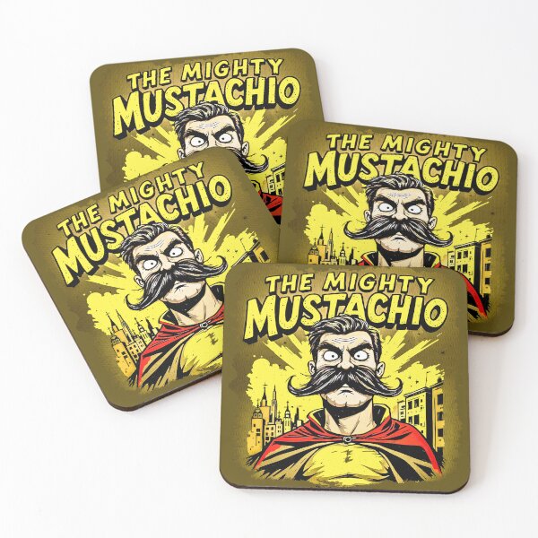Item preview, The Mighty Mustachio – Hero Mode Activated designed and sold by SteadyRolling.