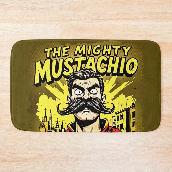 Item preview, The Mighty Mustachio – Hero Mode Activated designed and sold by SteadyRolling.