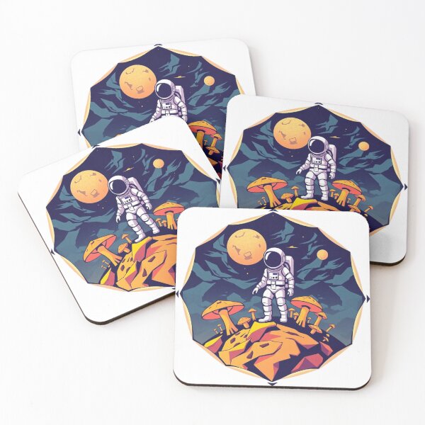 Item preview, Astronaut exploring psychedelic mashrooms planet designed and sold by ElixirCraft.