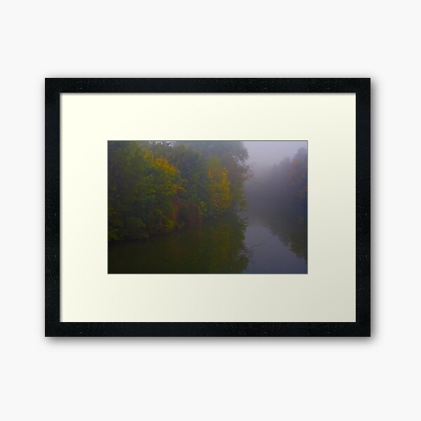 Fog Along The Tauber Framed Art Print