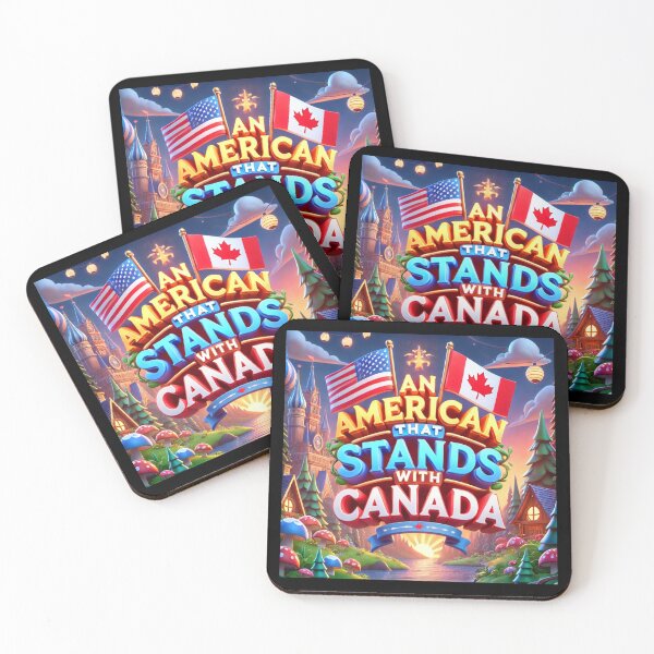 Item preview, An American That Stands with Canada - Colorful Unity designed and sold by MySheetMusicArt.