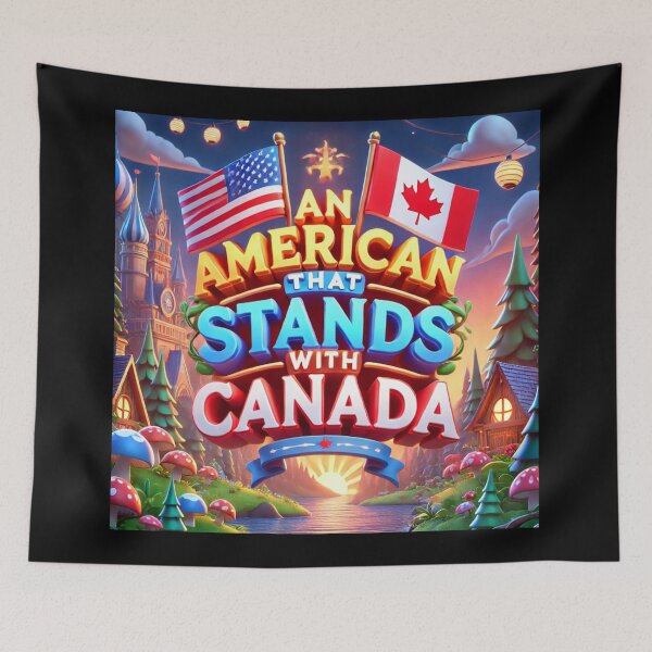 Item preview, An American That Stands with Canada - Colorful Unity designed and sold by MySheetMusicArt.