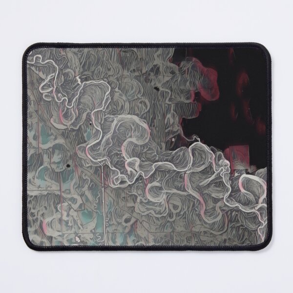 Item preview, Rio Grande River map in winter gloam designed and sold by DreamingBeetle.
